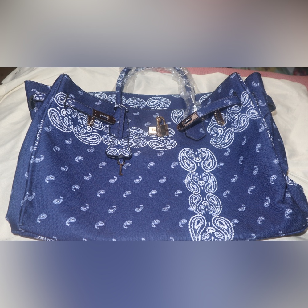 Blue Paisley Women's Bag